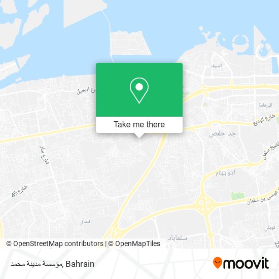 مؤسسة مدينة محمد map