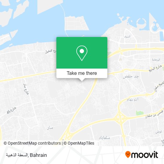 السعفة الذهبية map