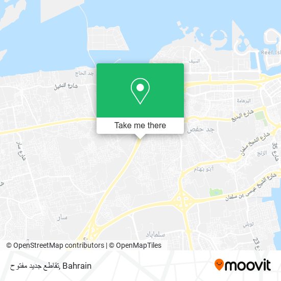 تقاطع جديد مفتوح map