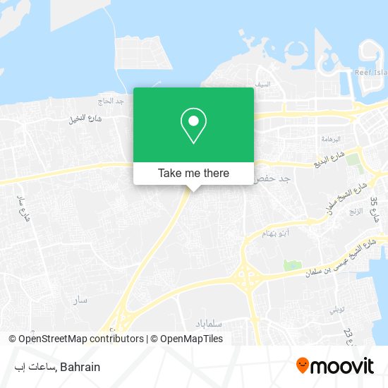 ساعات إب map