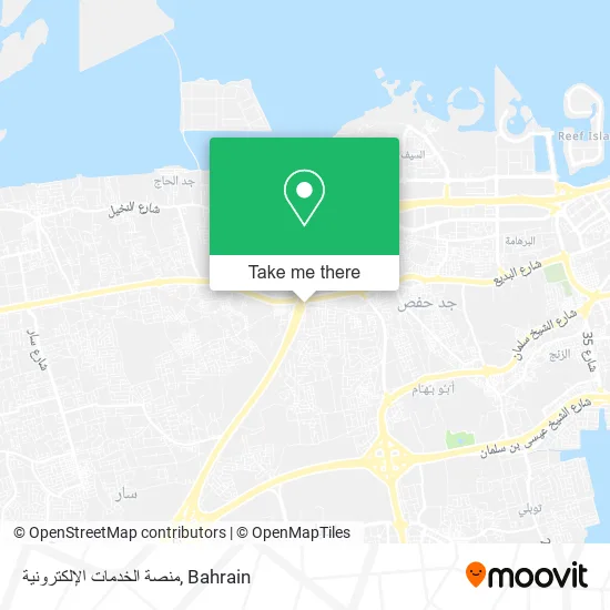 منصة الخدمات الإلكترونية map