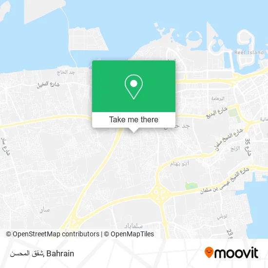 شقق المحسن map