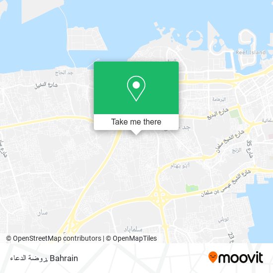 روضة الدعاء map