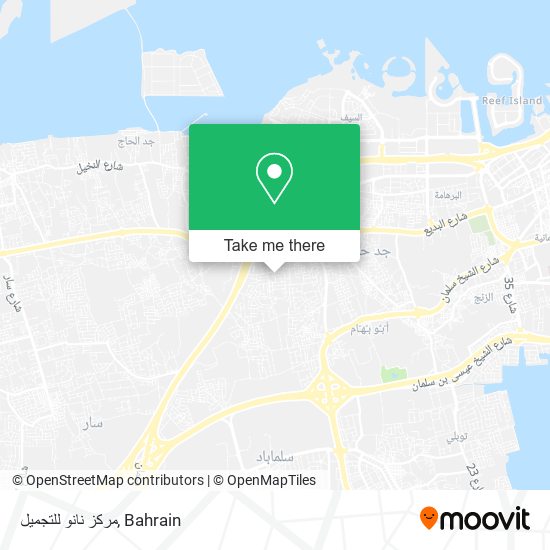 مركز نانو للتجميل map