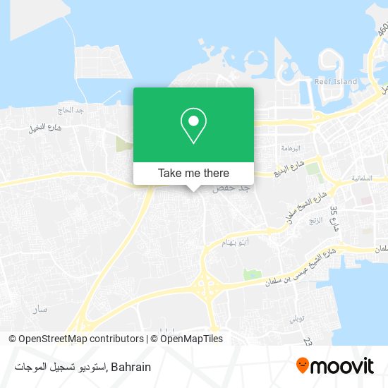 استوديو تسجيل الموجات map