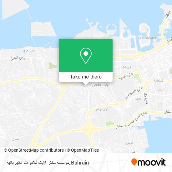 مؤسسة سنتر لايت للأدوات الكهربائية map