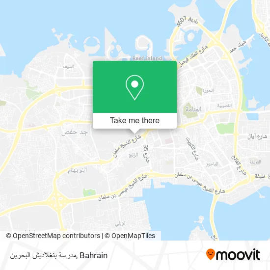 مدرسة بنغلاديش البحرين map