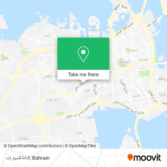 الدانة للسيارات map