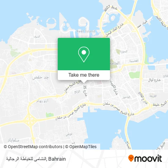 النشامى للخياطة الرجالية map