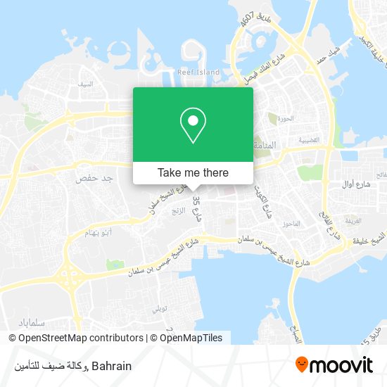 وكالة ضيف للتأمين map