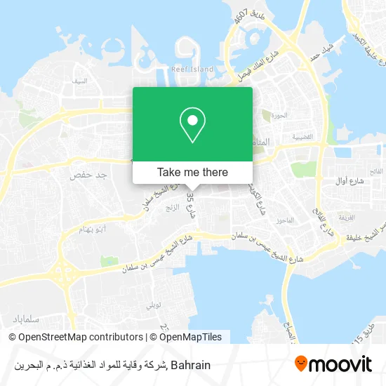 شركة وقاية للمواد الغذائية ذ.م. م البحرين map