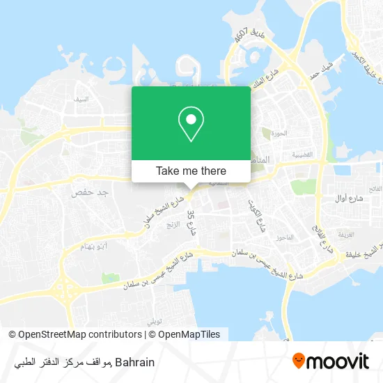 مواقف مركز الدفتر الطبي map