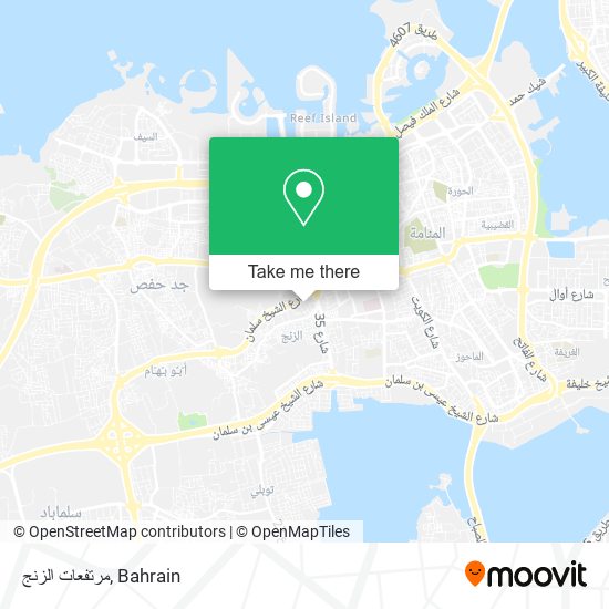 مرتفعات الزنج map