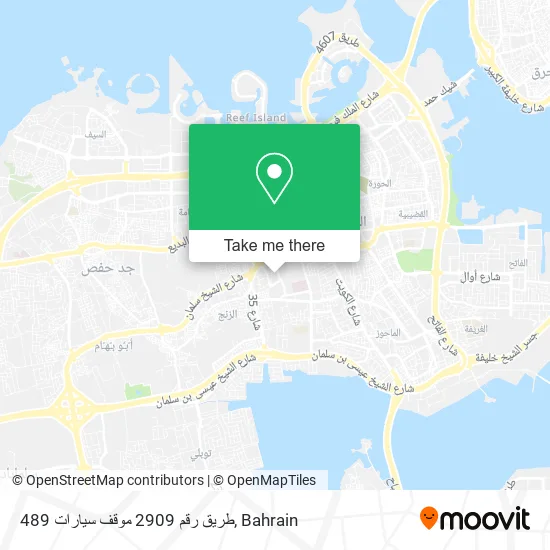 489 طريق رقم 2909 موقف سيارات map