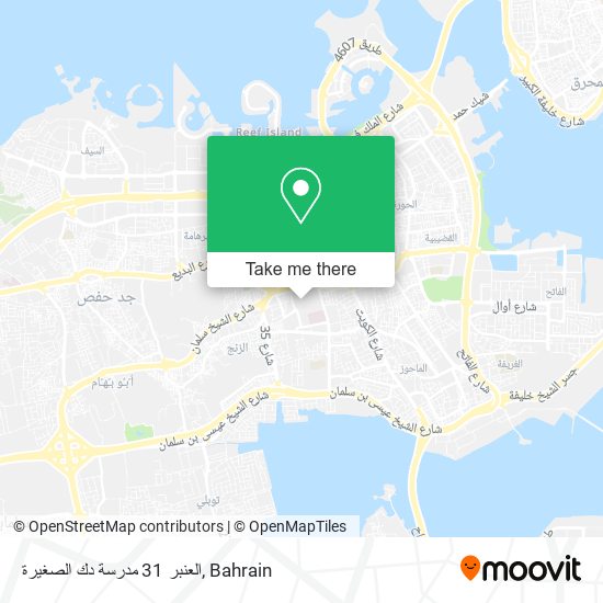 العنبر 31 مدرسة دك الصغيرة map