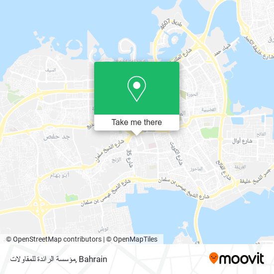 مؤسسة الرائدة للمقاولات map