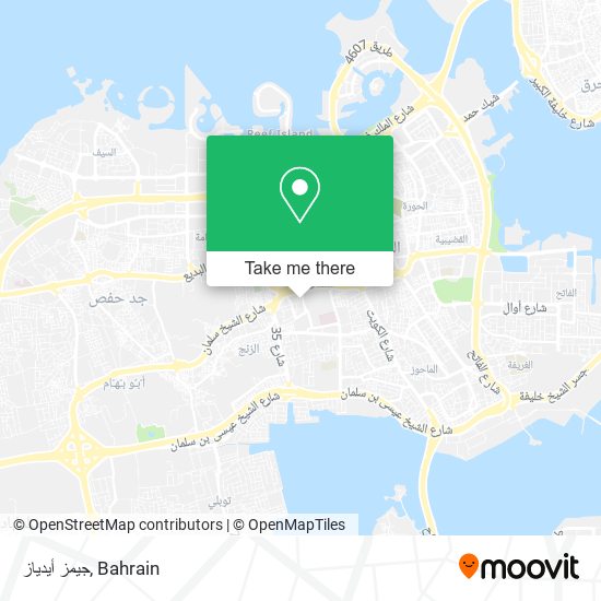 جيمز أيدياز map