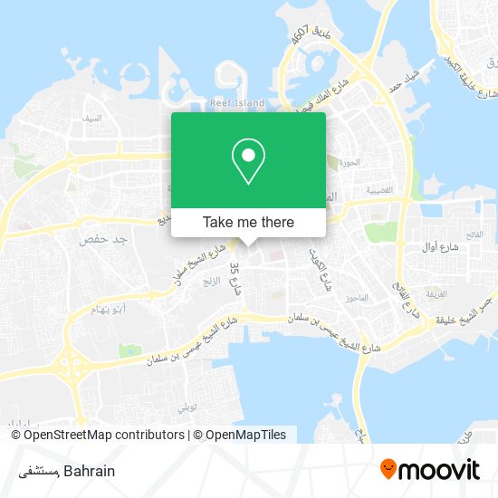 مستشفى map