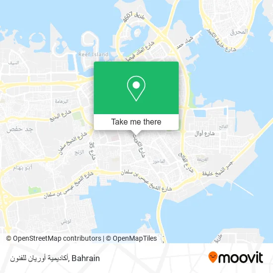 أكاديمية أوريان للفنون map