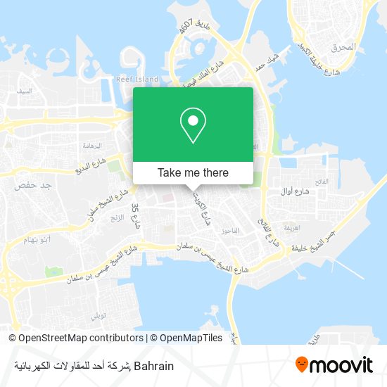 شركة أحد للمقاولات الكهربائية map