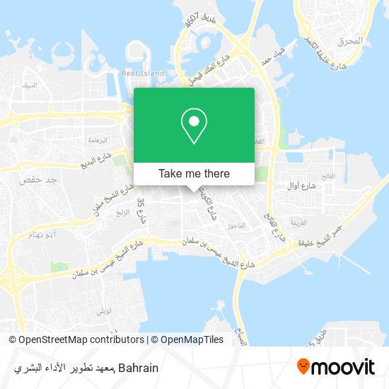 معهد تطوير الأداء البشري map