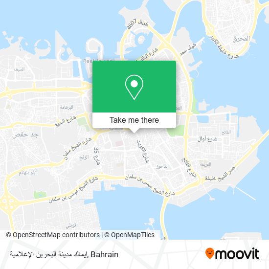إيماك مدينة البحرين الإعلامية map