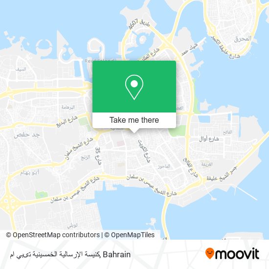 كنيسة الإرسالية الخمسينية تىبي ام map