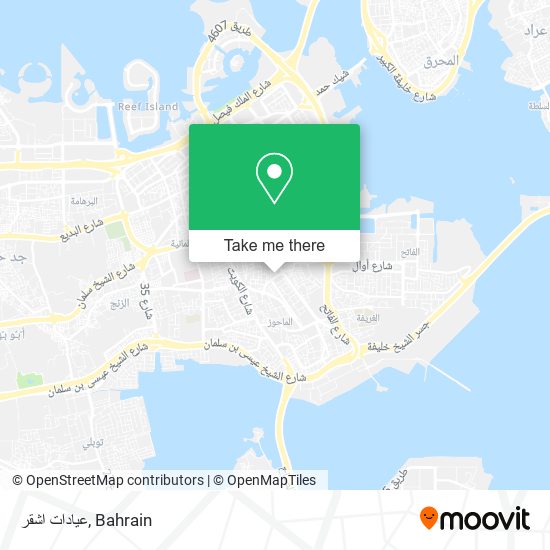 عيادات اشقر map