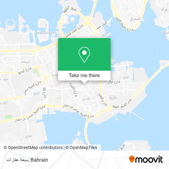سبعة عقارات map