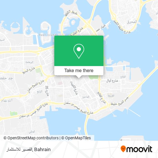 القصير للاستثمار map