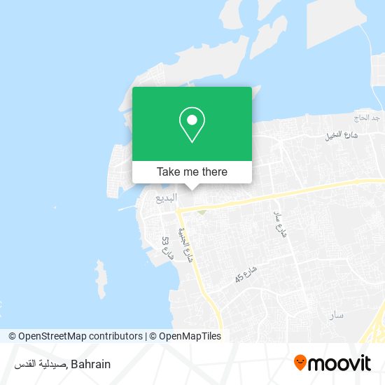 صيدلية القدس map