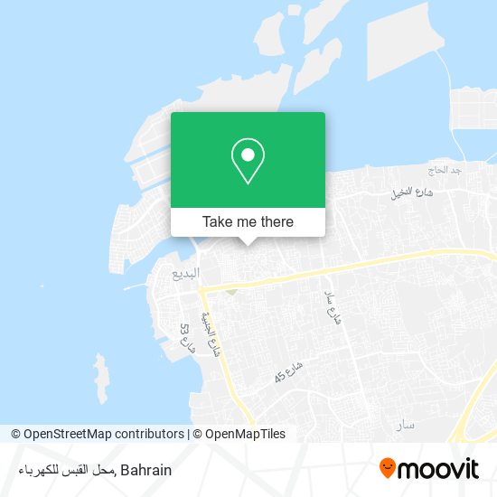 محل القبس للكهرباء map