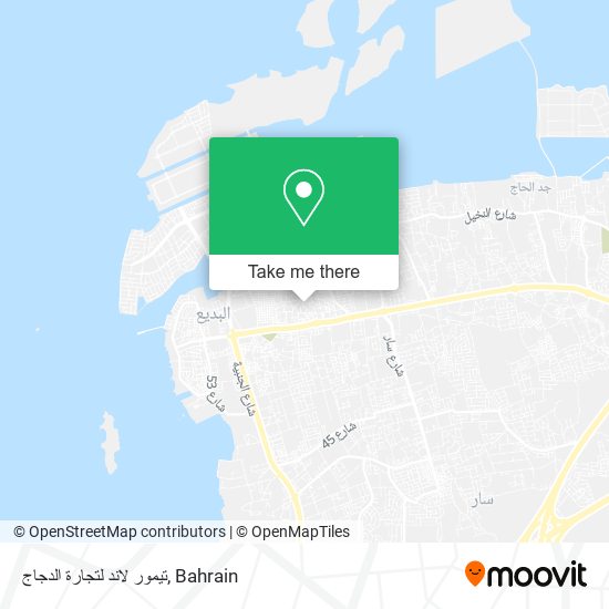 تيمور لاند لتجارة الدجاج map