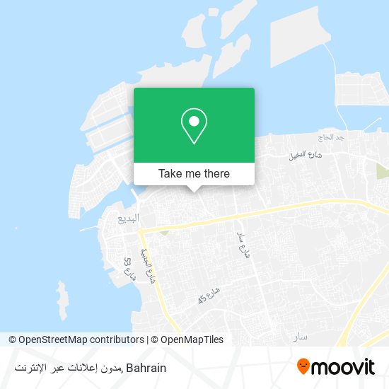 مدون إعلانات عبر الإنترنت map