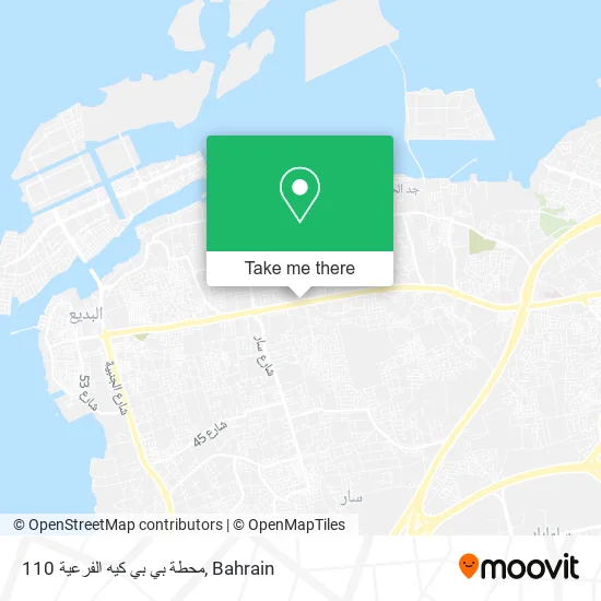 محطة بي بي كيه الفرعية 110 map