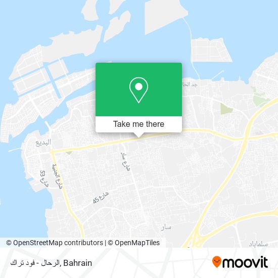 الرحال - فود تراك map