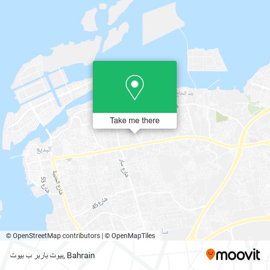 بيوت باربر ب بيوت map