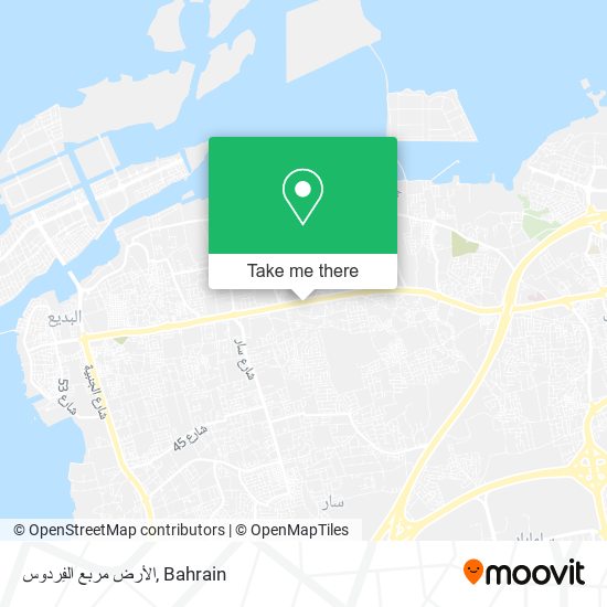 الأرض مربع الفِردوس map