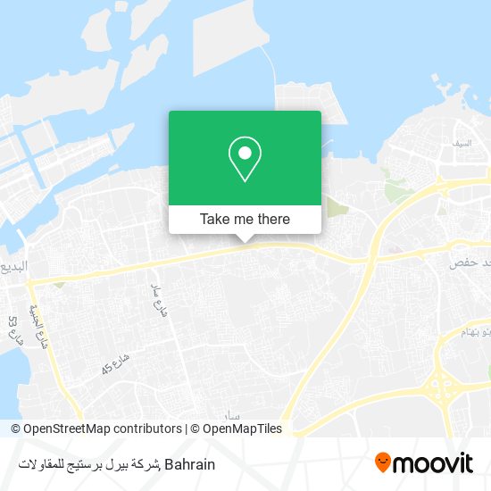 شركة بيرل برستيج للمقاولات map