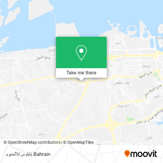 تايلوس للألمنيوم map