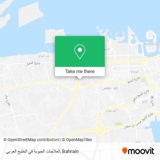 العلاجات الحيوية في الخليج العربي map