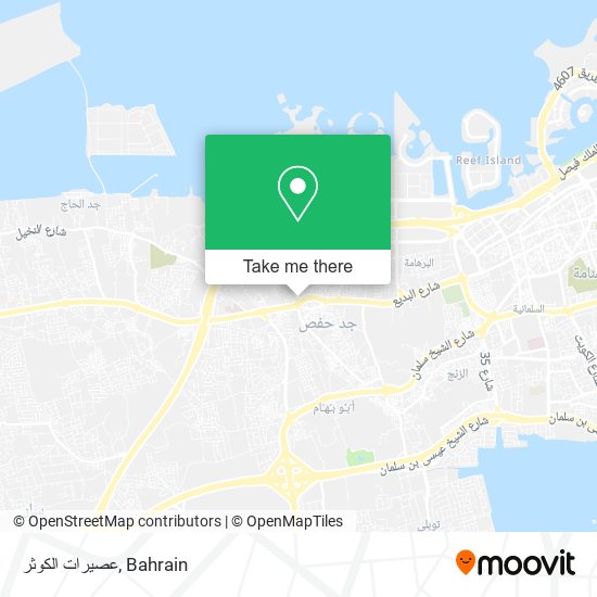 عصيرات الكوثر map