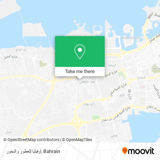 أوفيليا للعطور والبخور map