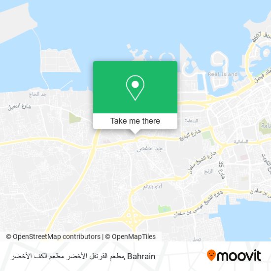 مطعم القرنفل الأخضر مطعم الكف الأخضر map