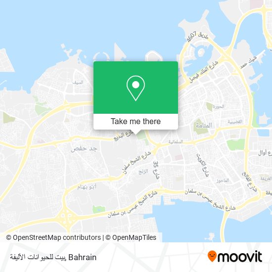 بيت للحيوانات الأليفة map