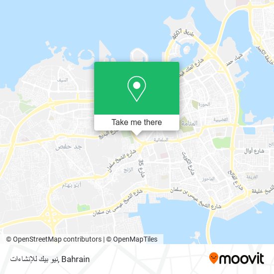 نيو بيك للإنشاءات map