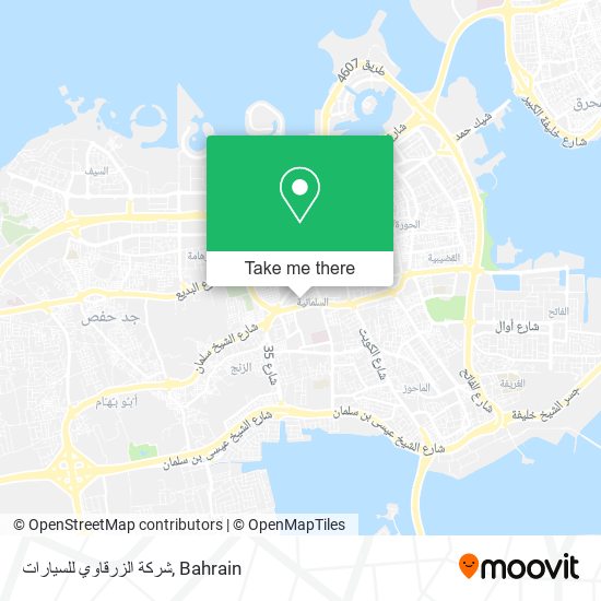 شركة الزرقاوي للسيارات map