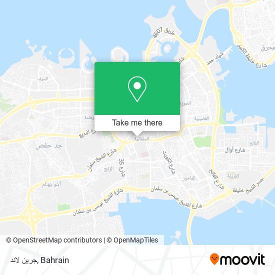 جرين لاند map