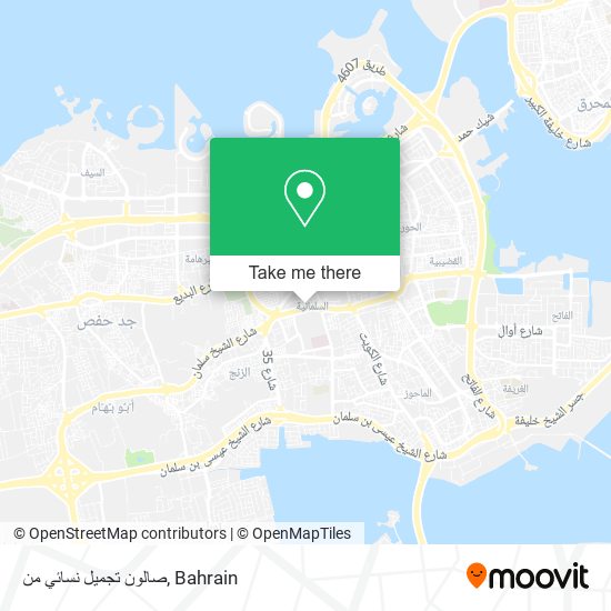 صالون تجميل نسائي من map