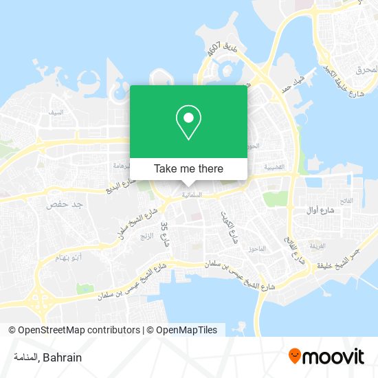 المنامة map
